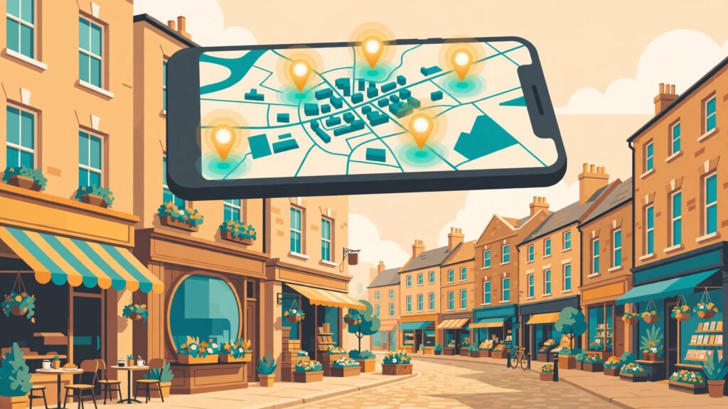 Small business shown on Google Maps in the UK